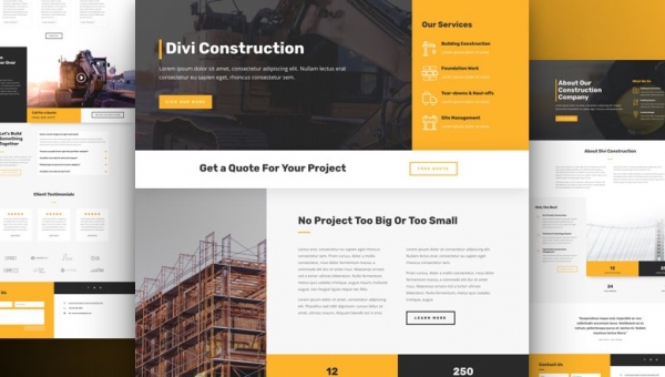 construction website design toronto