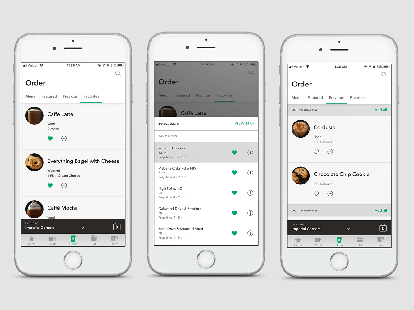 Starbucks app personalised user experience example