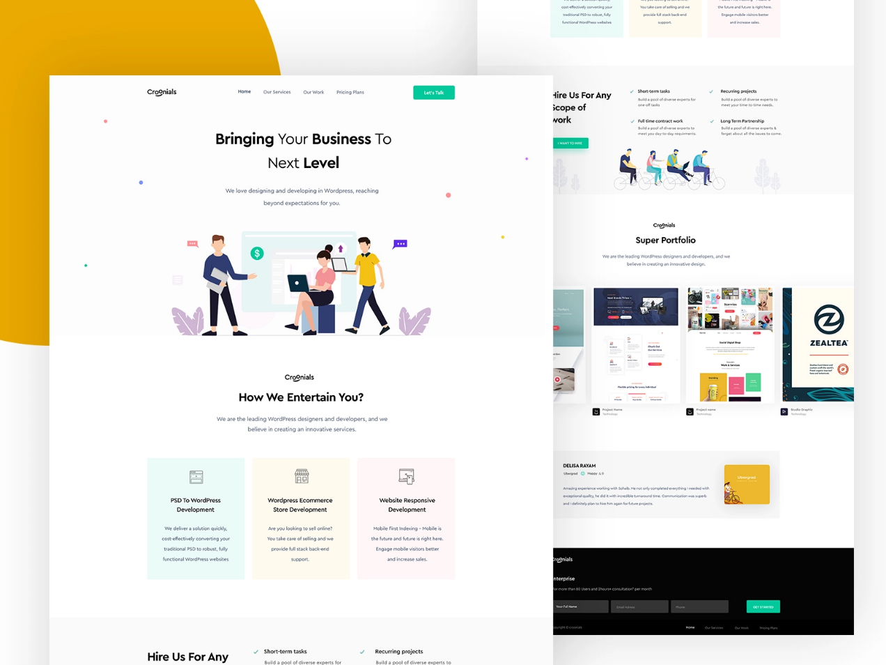 Website design example