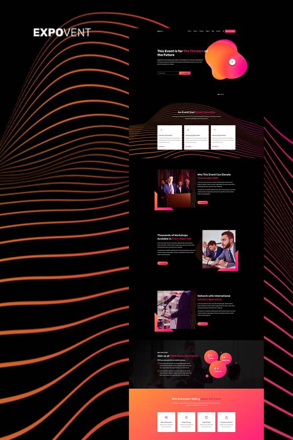 Event website design