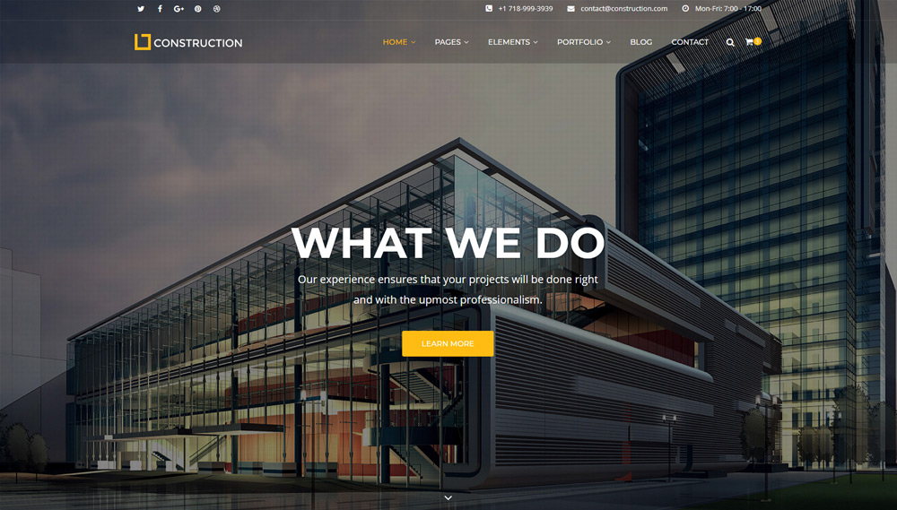 construction web design in toronto