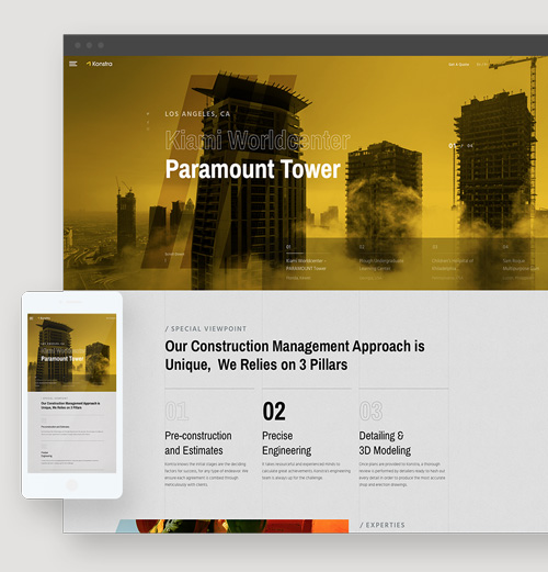 Website design example