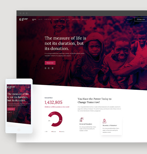 Website design example
