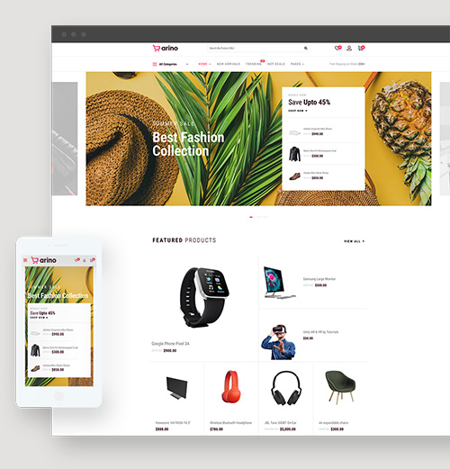 Website design example