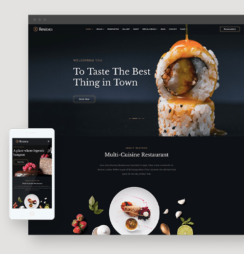 Website design example