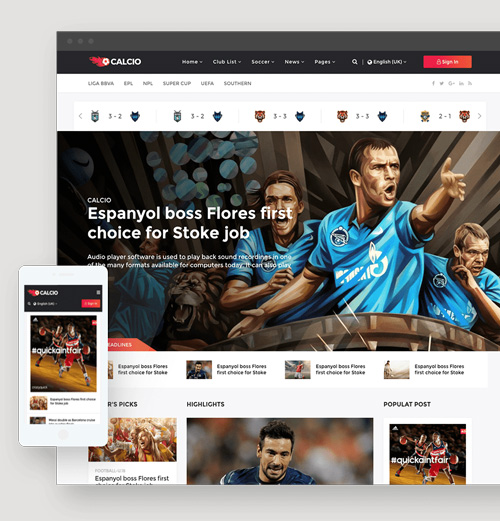 Website design example