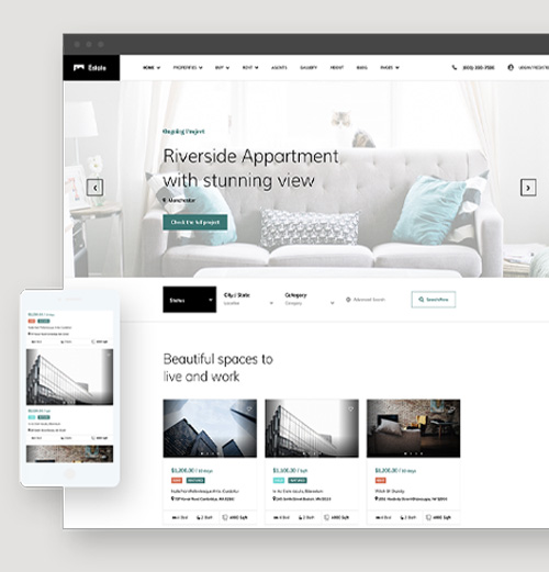 Website design example