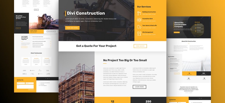 construction website design toronto