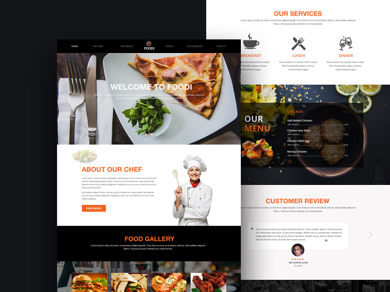 Restaurand web design in toronto