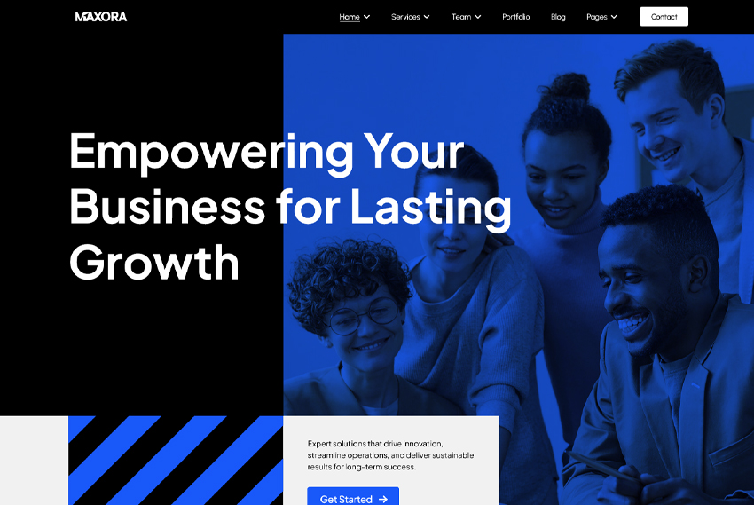 Business advisory website design website design by BridgeWeb