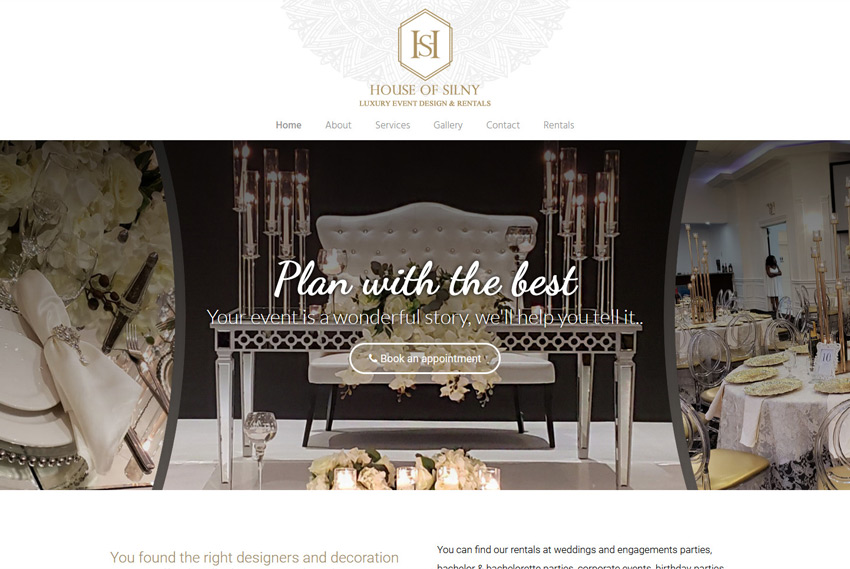 Event production website design website design by BridgeWeb