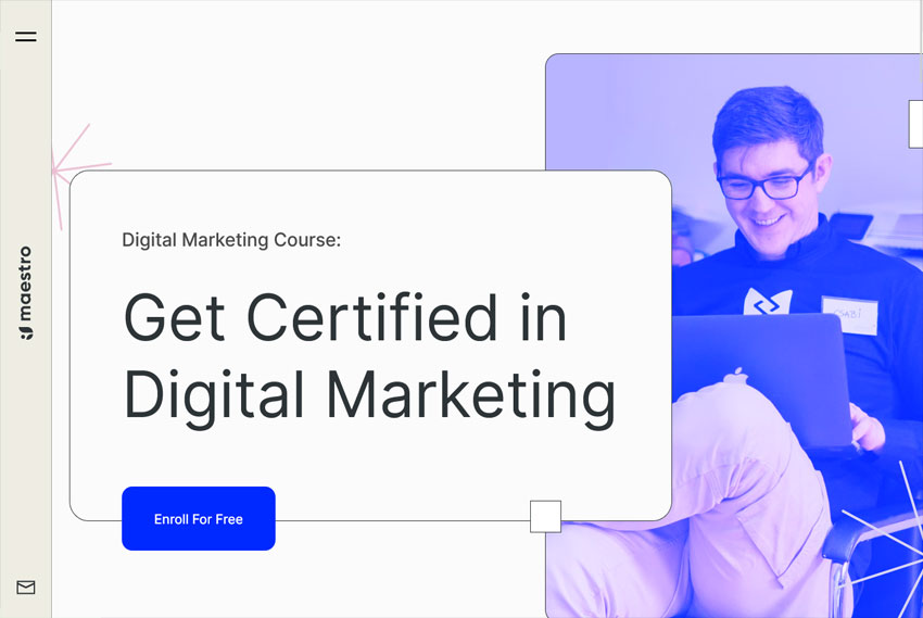 Online course and e-learning website design website design by BridgeWeb