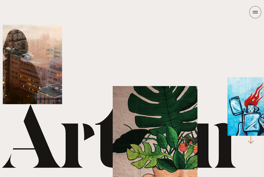 Creative and art agency website design website design by BridgeWeb