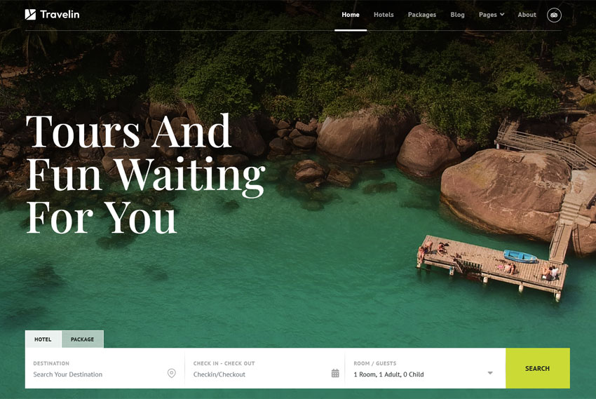 Travel and tour booking website design website design by BridgeWeb