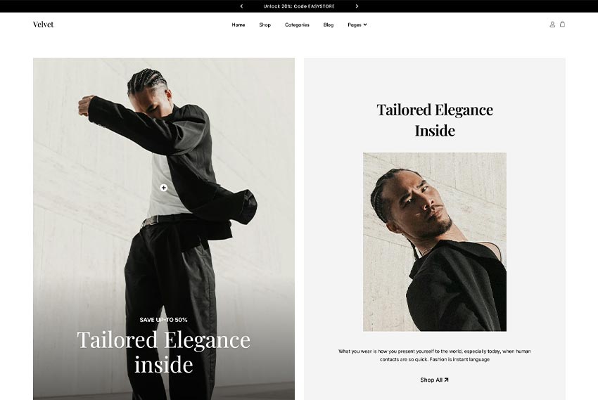 Premium fashion ecommerce website design website design by BridgeWeb