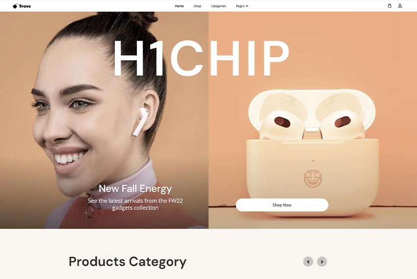 Gadget ecommerce website design website design by BridgeWeb