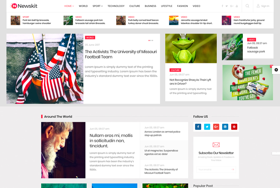 News and magazine website design website design by BridgeWeb