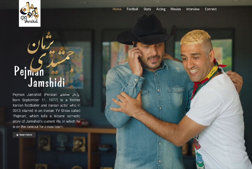 Personal website design for public figures website design by BridgeWeb