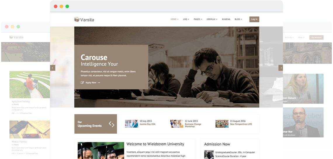 online school website design