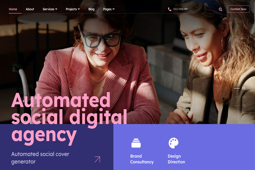 Digital marketing agency website design website design by BridgeWeb