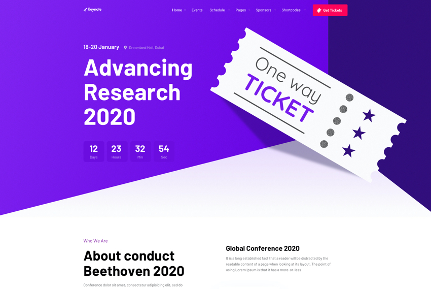 Conference and event website design website design by BridgeWeb