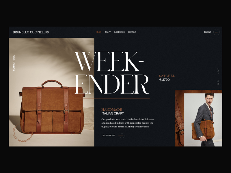 Website design example