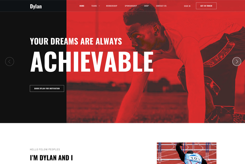 Personal trainer website design website design by BridgeWeb