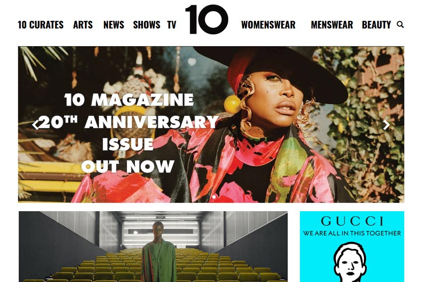 Fashion magazine website design website design by BridgeWeb