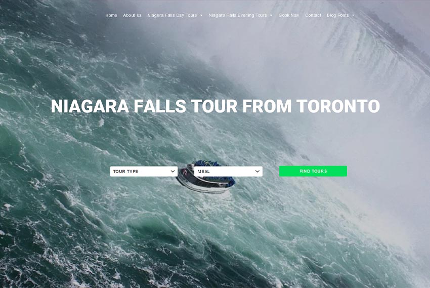 Tour operator website design Toronto website design by BridgeWeb