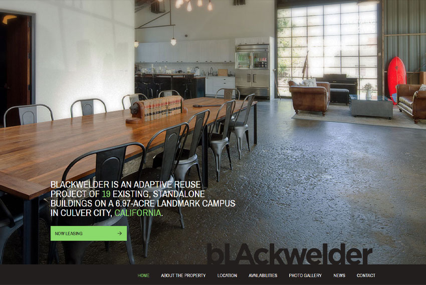 Commercial property website design website design by BridgeWeb