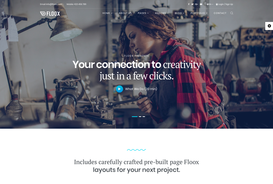 Creative portfolio website design website design by BridgeWeb