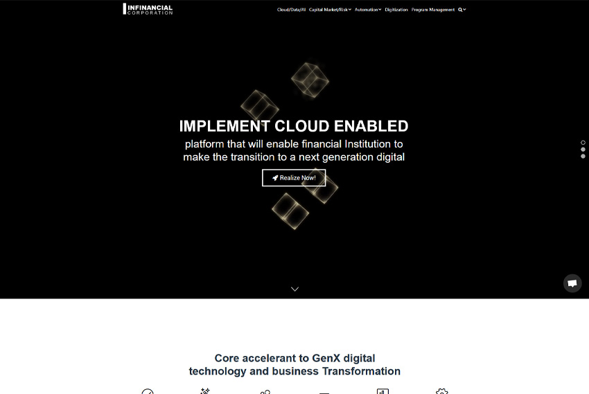 Enterprise data platform website design website design by BridgeWeb