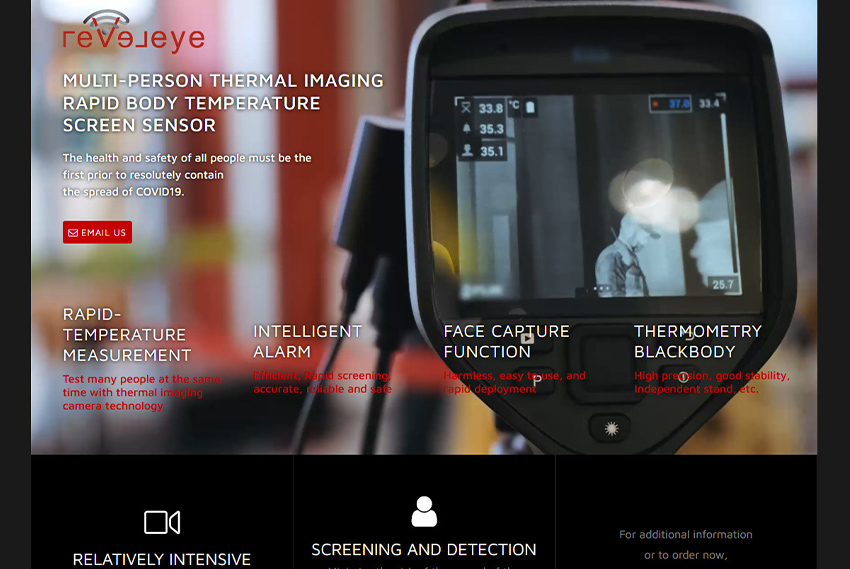 Temperature monitoring website design website design by BridgeWeb