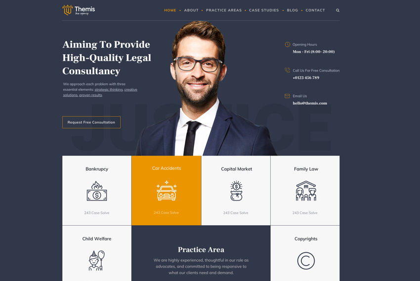 Law firm website design website design by BridgeWeb