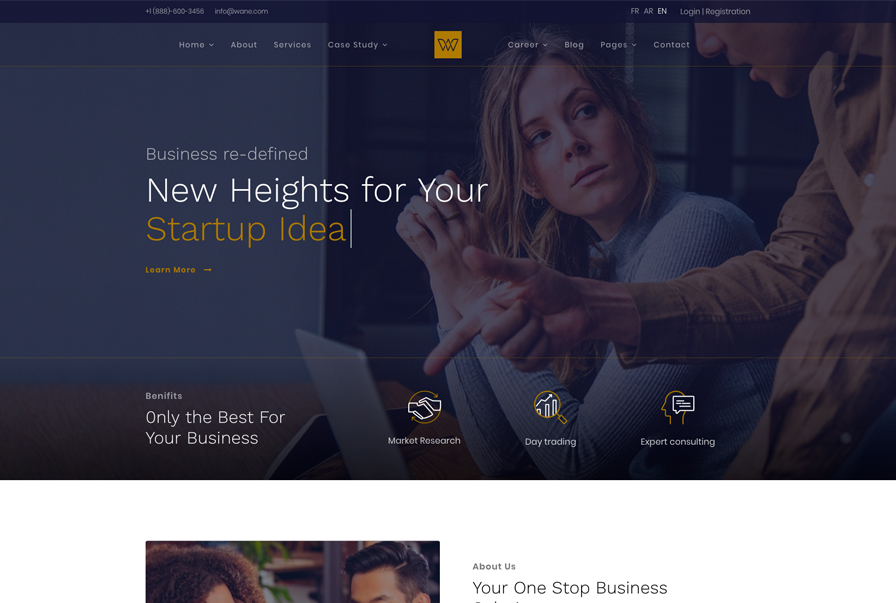 Startup advisory website design website design by BridgeWeb