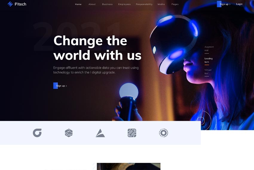 Technology and SaaS website design website design by BridgeWeb